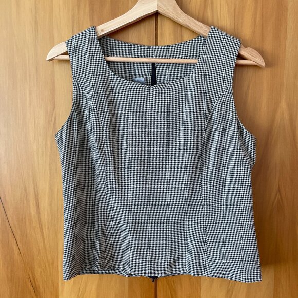VINTAGE Houndstooth Structured Tank - Picture 1 of 6
